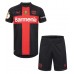 Camiseta Bayer Leverkusen Jeremie Frimpong #30 Primera Equipación Replica 2023-24 para niños mangas cortas (+ Pantalones cortos)